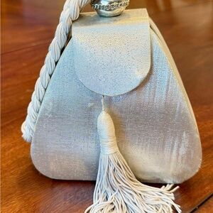 Elegant Silver Evening Bag
